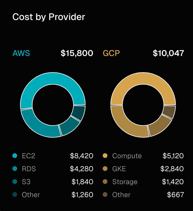 Cost by Provider